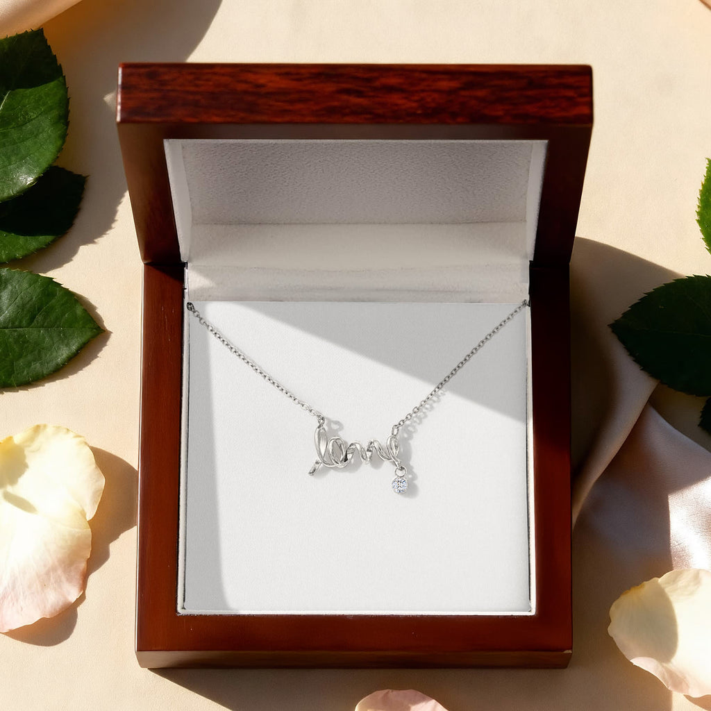 To My Girlfriend — Scripted Love Necklace