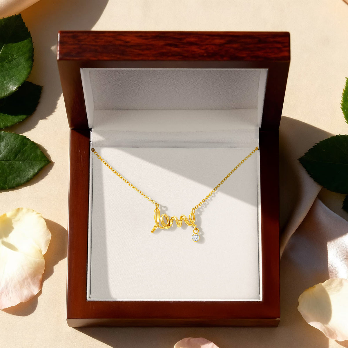To My Girlfriend — Scripted Love Necklace