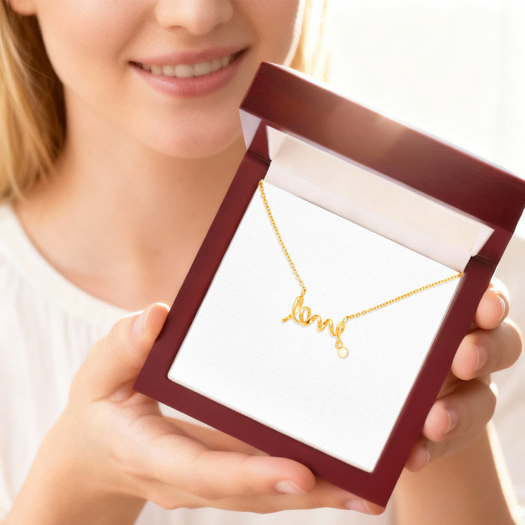 To My Girlfriend — Scripted Love Necklace