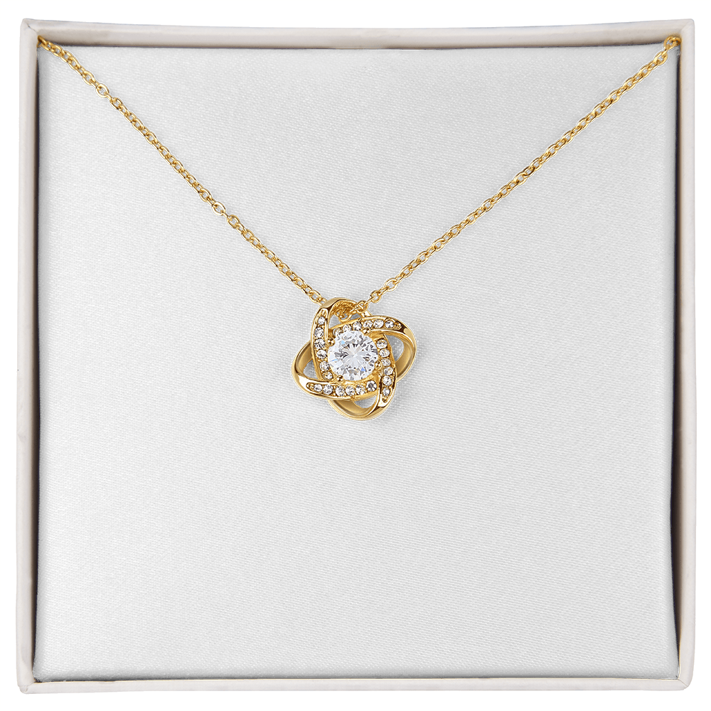 To My Daughter — Love Knot Necklace