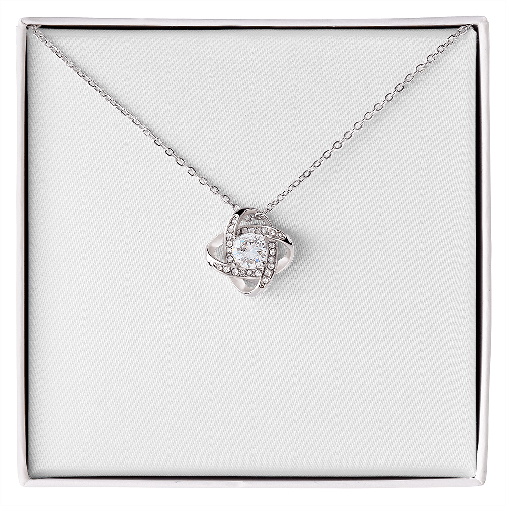 To My Daughter — Love Knot Necklace