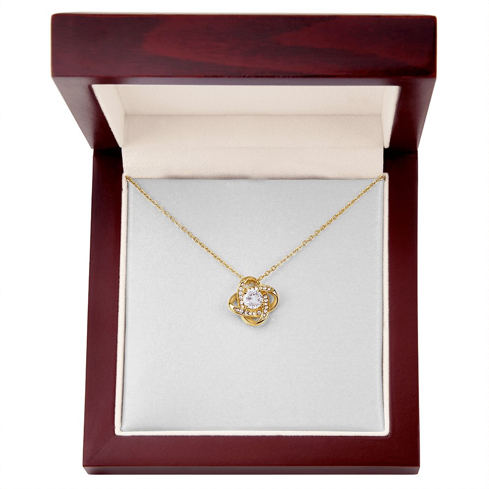 To My Daughter — Love Knot Necklace