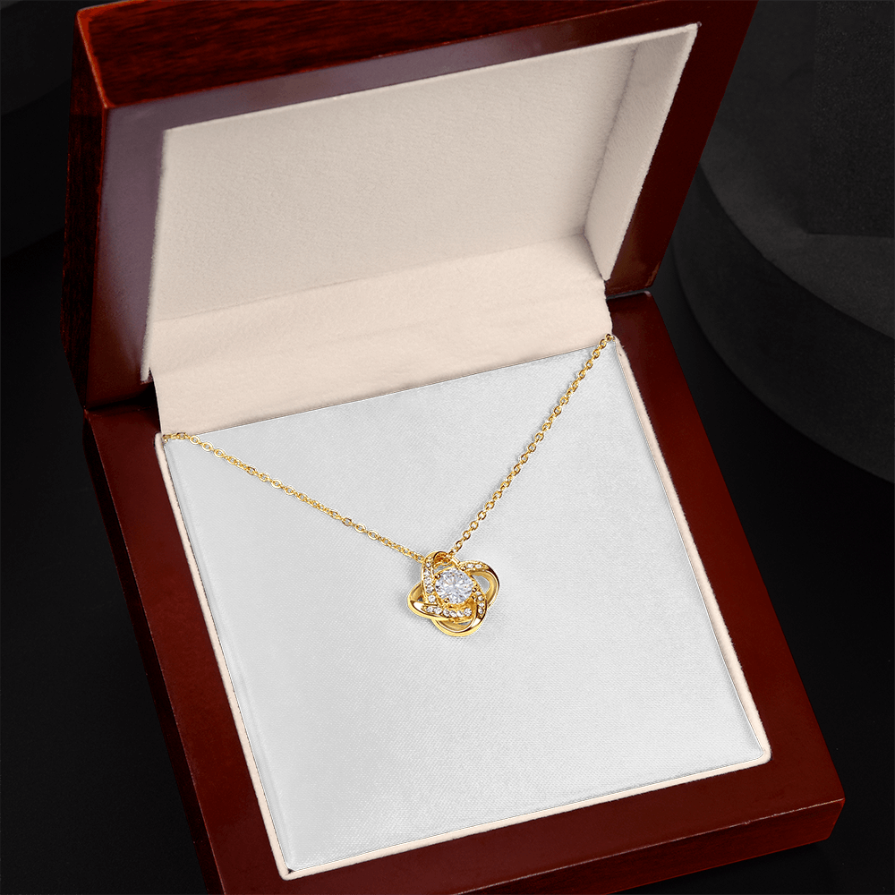 To My Daughter — Love Knot Necklace