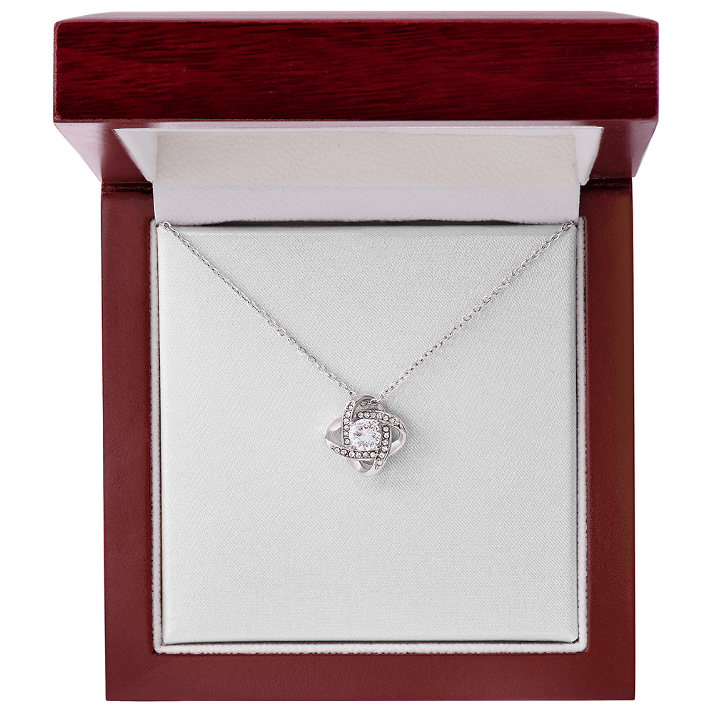 To My Daughter — Love Knot Necklace