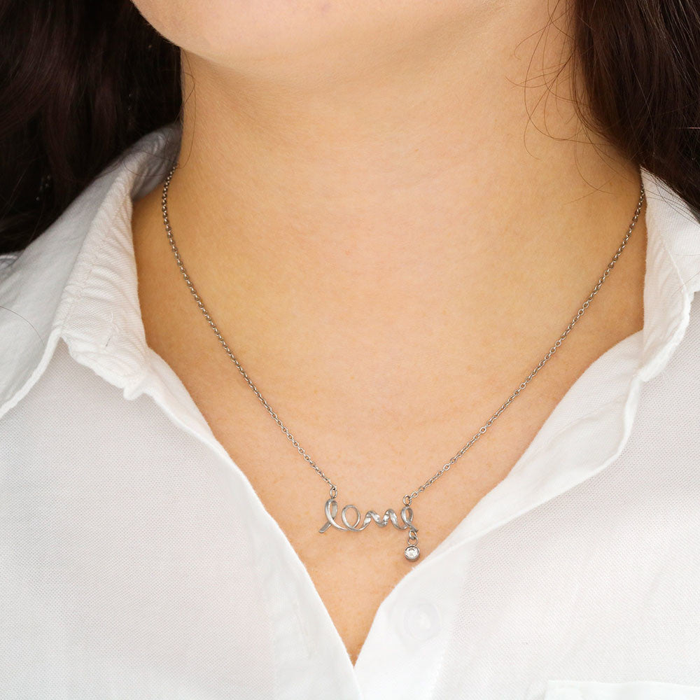 To My Girlfriend — Scripted Love Necklace