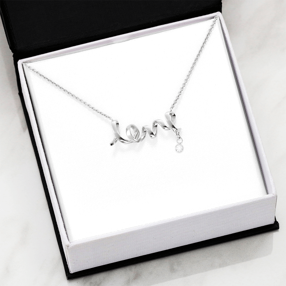 To My Girlfriend — Scripted Love Necklace