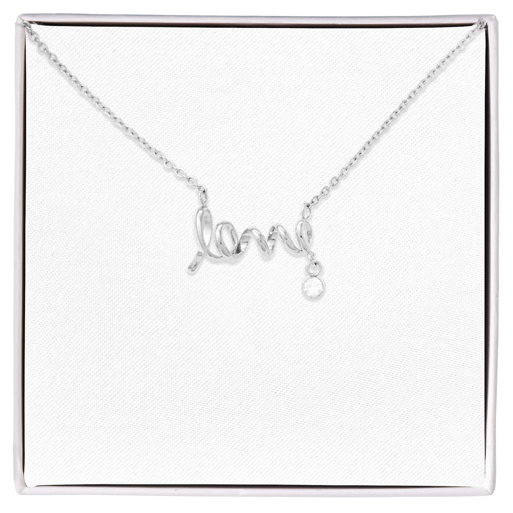 To My Girlfriend — Scripted Love Necklace