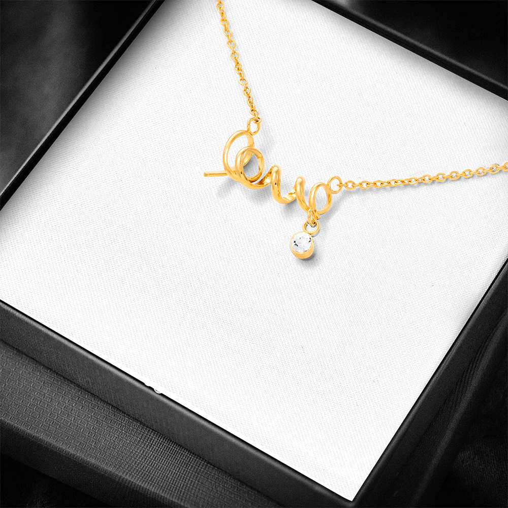 To My Girlfriend — Scripted Love Necklace