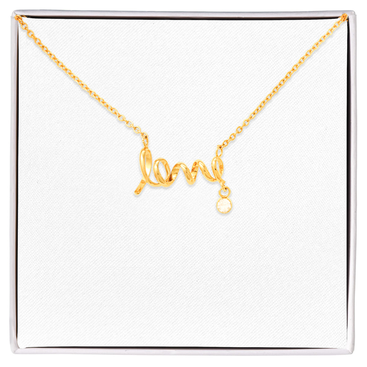 To My Girlfriend — Scripted Love Necklace